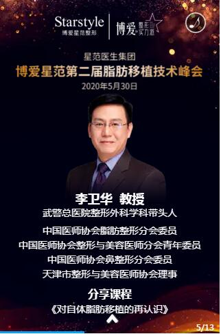 邢臺博愛星范第二屆脂肪移植技術峰會50月30日在邢臺隆重召開